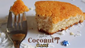 eggless coconut cake