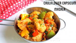 cauliflower capsicum masala