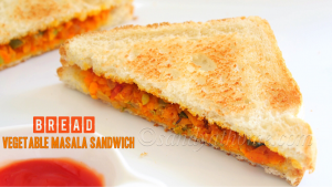 bread vegetable masala sandwich