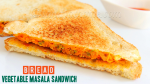 bread vegetable masala sandwich