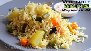 vegetable brinji rice