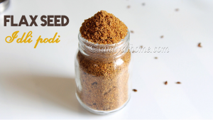 flax seeds chutney podi