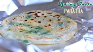 spring onion paratha