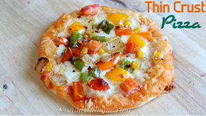 veggie thin crust pizza