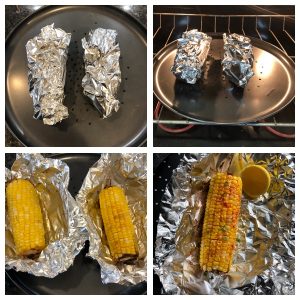 Bake the corn and relish it