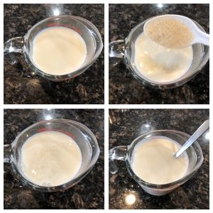 boil milk with sugar