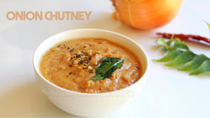 onion chutney recipe, vengaya chutney recipe, chutney