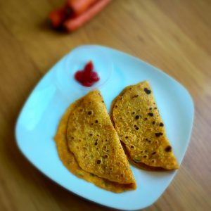 carrot paratha