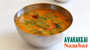 avarakkai sambar, sambar