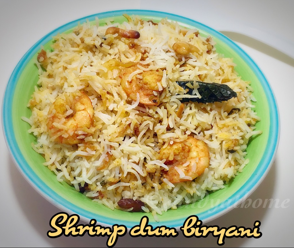 Shrimp dum biryani