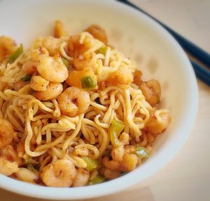 garlic shrimp noodles recipe