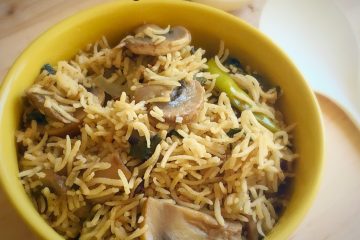 mushroom biryani