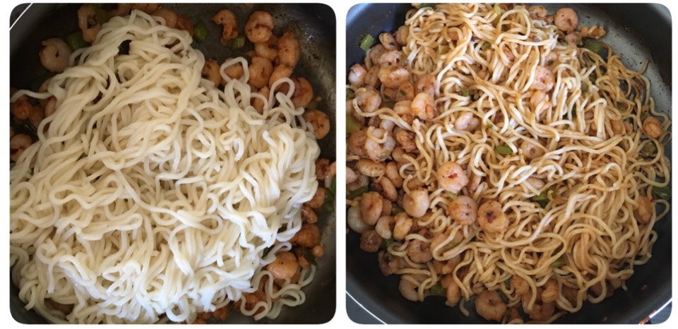 Garlic shrimp noodles recipe, How to make garlic shrimp noodles