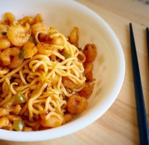 garlic shrimp noodles recipe