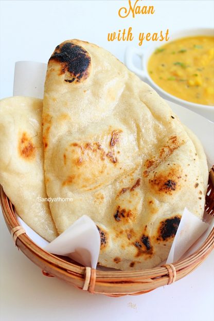 naan with yeast