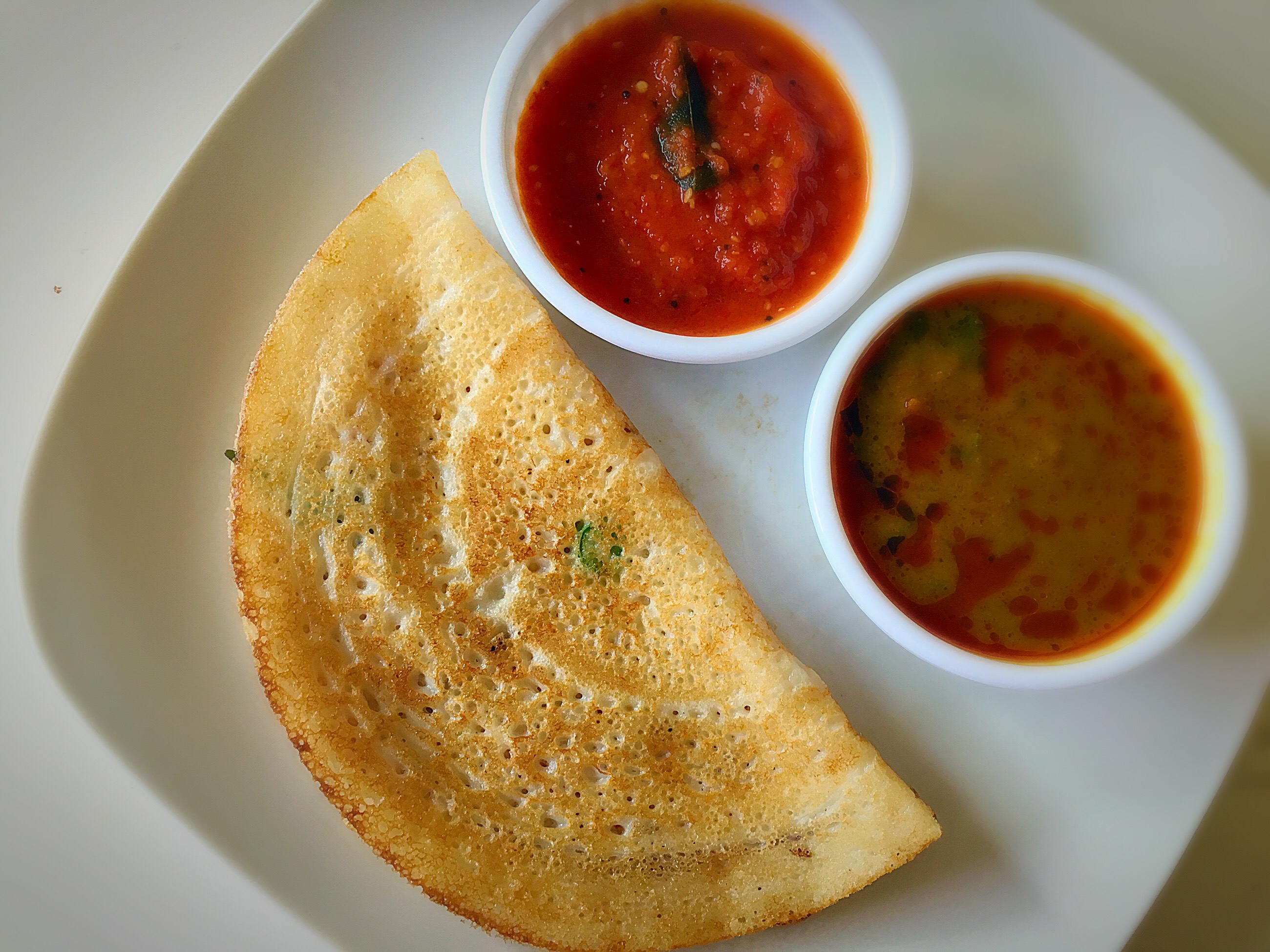 Постные блины на кокосовом молоке. Dosa Chutney. Индийский блин ДОСА рецепт.