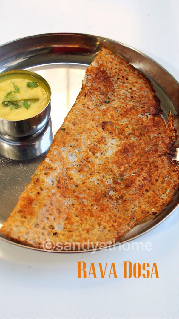 Rava dosa recipe, How to make instant rava dosa Sandhya's recipes