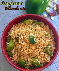 Capsicum masala rice