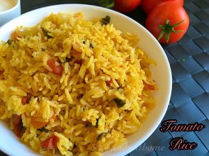 Tomato biryani recipe, Biryani style tomato rice