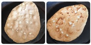 Oats garlic naan