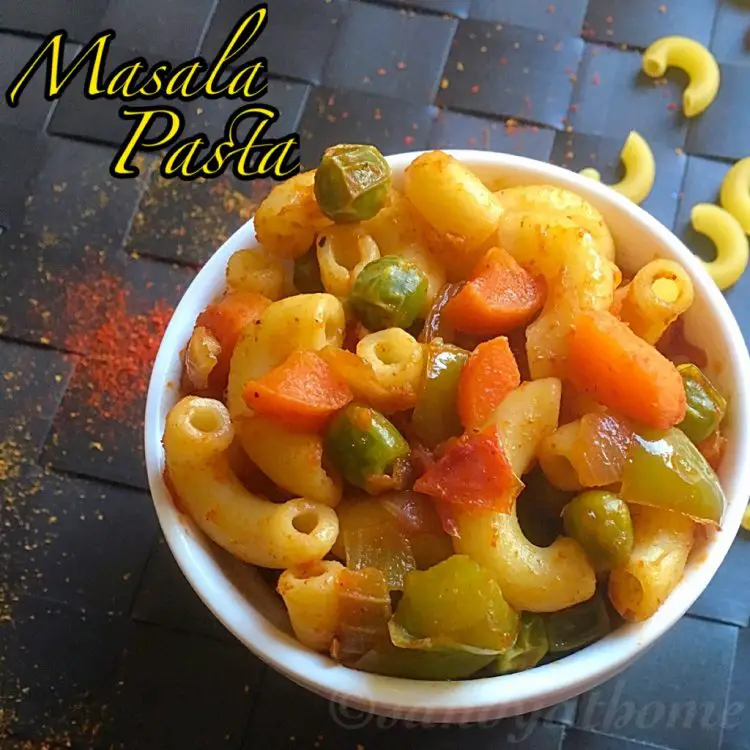 Masala pasta recipe, How to make masala pasta - Sandhya's recipes