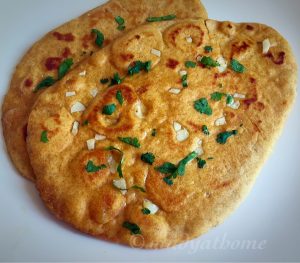 Oats garlic naan