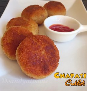 Chapati cutlet