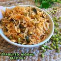 Sprouted moong biryani recipe