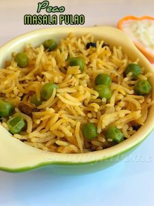 Peas masala pulao