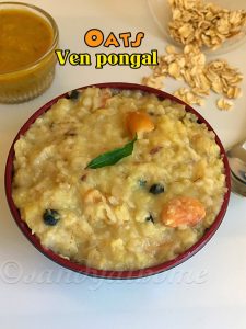 oats ven pongal