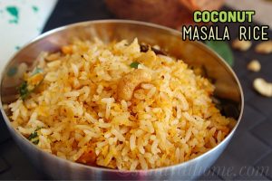 Coconut masala rice