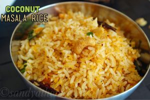 Coconut masala rice