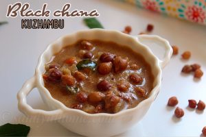 Black chana kuzhambu