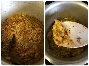 Prawn biryani