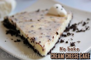 No bake Cream cheese cake