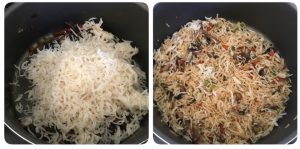 Mushroom fried rice