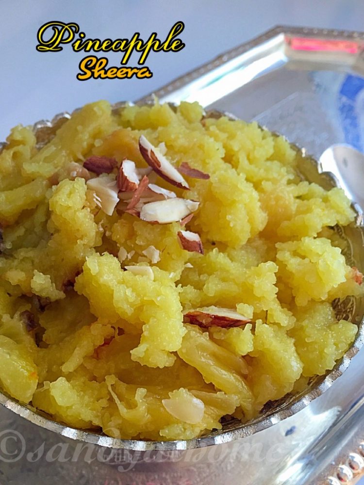 Pineapple sheera recipe, Pineapple kesari recipe Sandhya's recipes