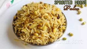 Sprouted moong pulao