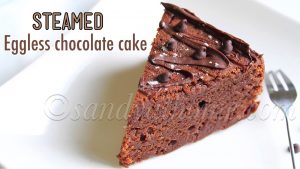 Eggless chocolate cake