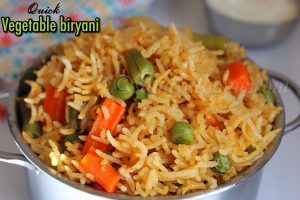 vegetable biryani