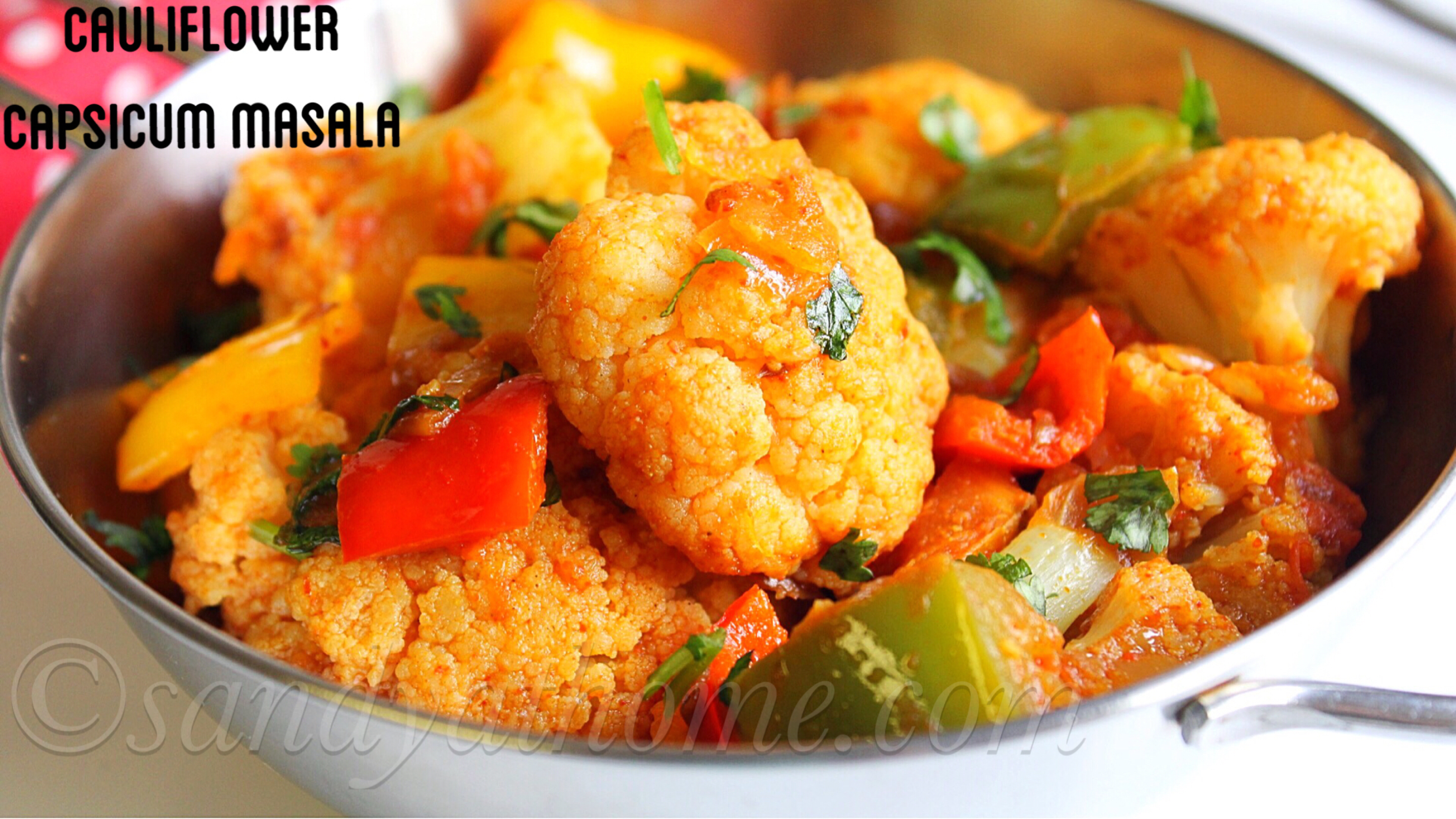 cauliflower capsicum masala