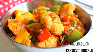 cauliflower capsicum masala