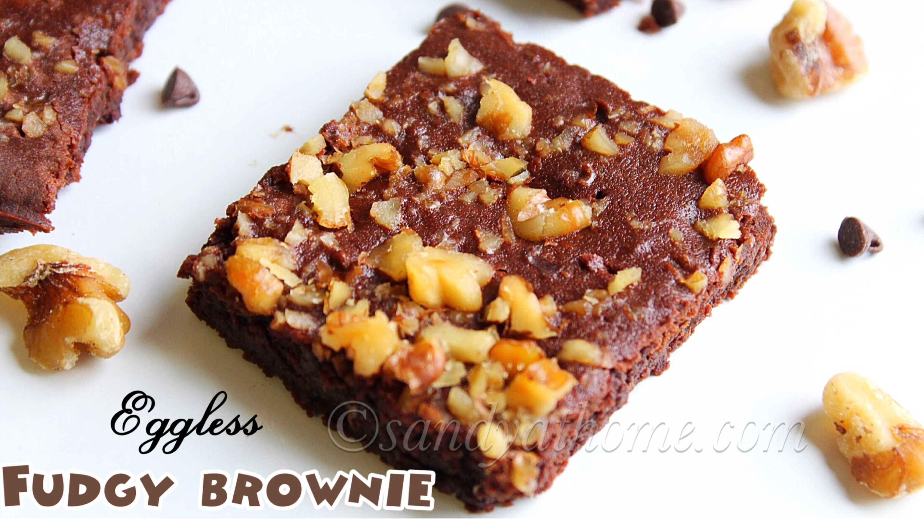 eggless fudgy brownie