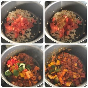 cauliflower capsicum masala