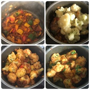 cauliflower capsicum masala