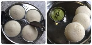 Idli with idli rava