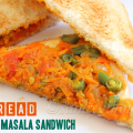 bread vegetable masala sandwich