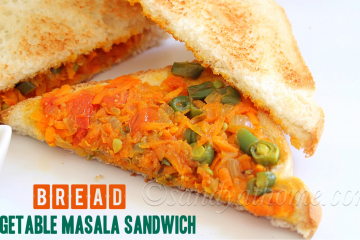 bread vegetable masala sandwich