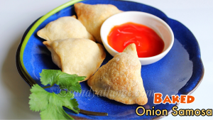 baked onion samosa