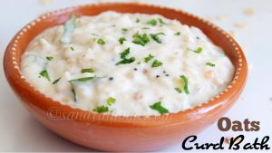 oats curd bath